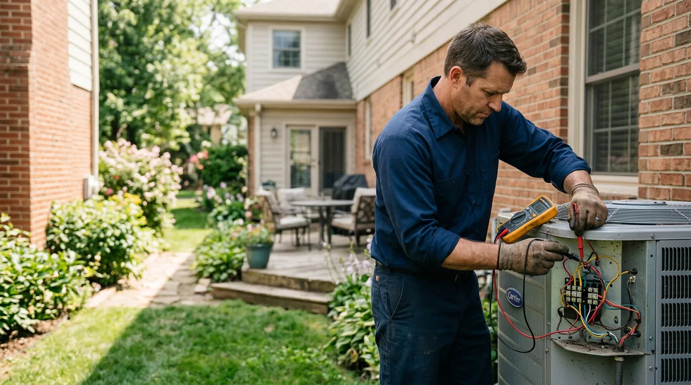 HVAC technician working near Stowell, TX